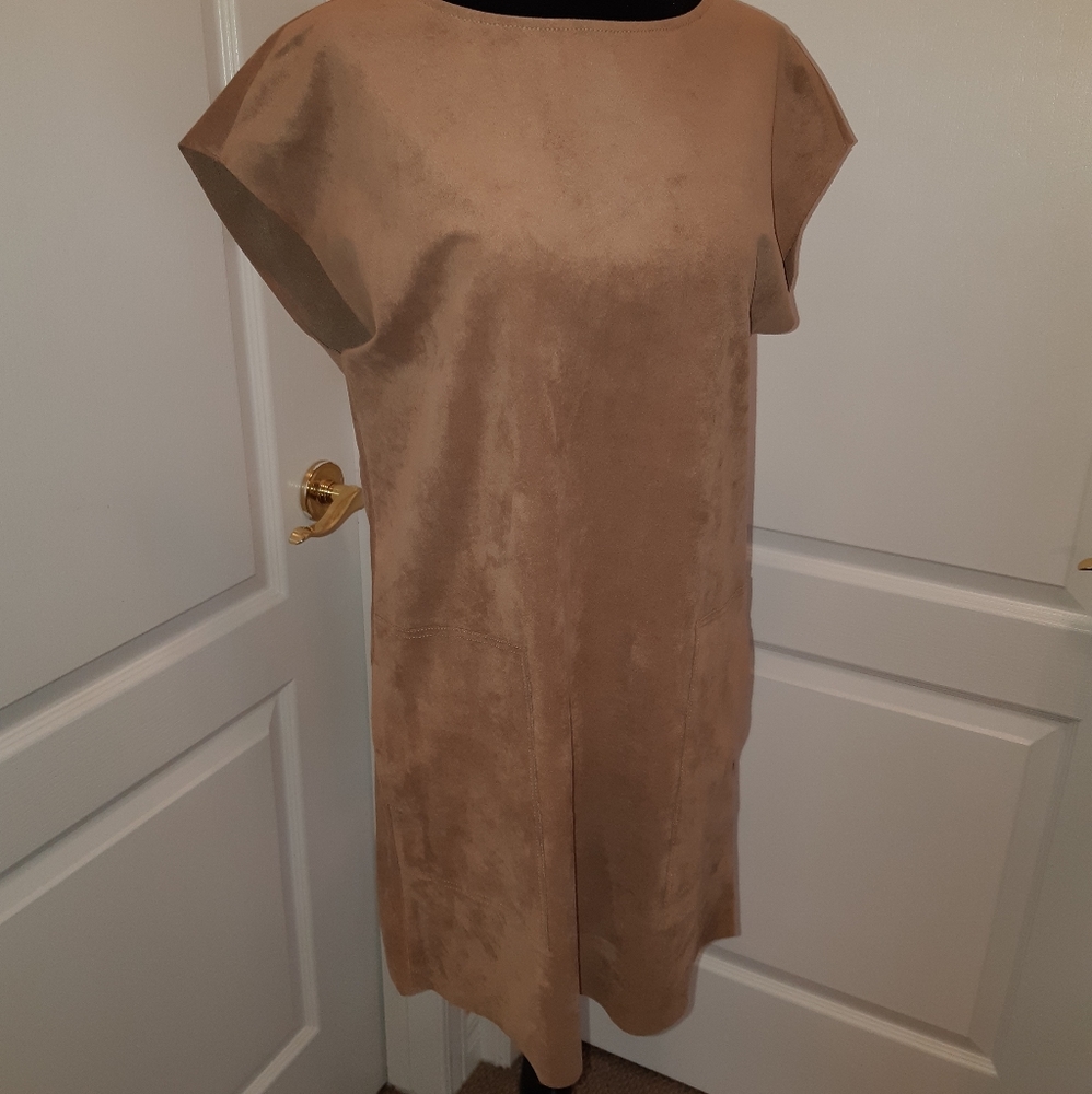 Faux Suede Dress